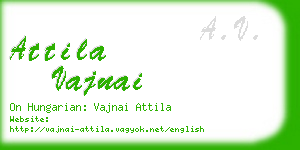 attila vajnai business card